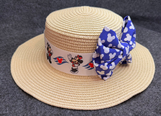 Cruise Sun Hat - Blue Bow